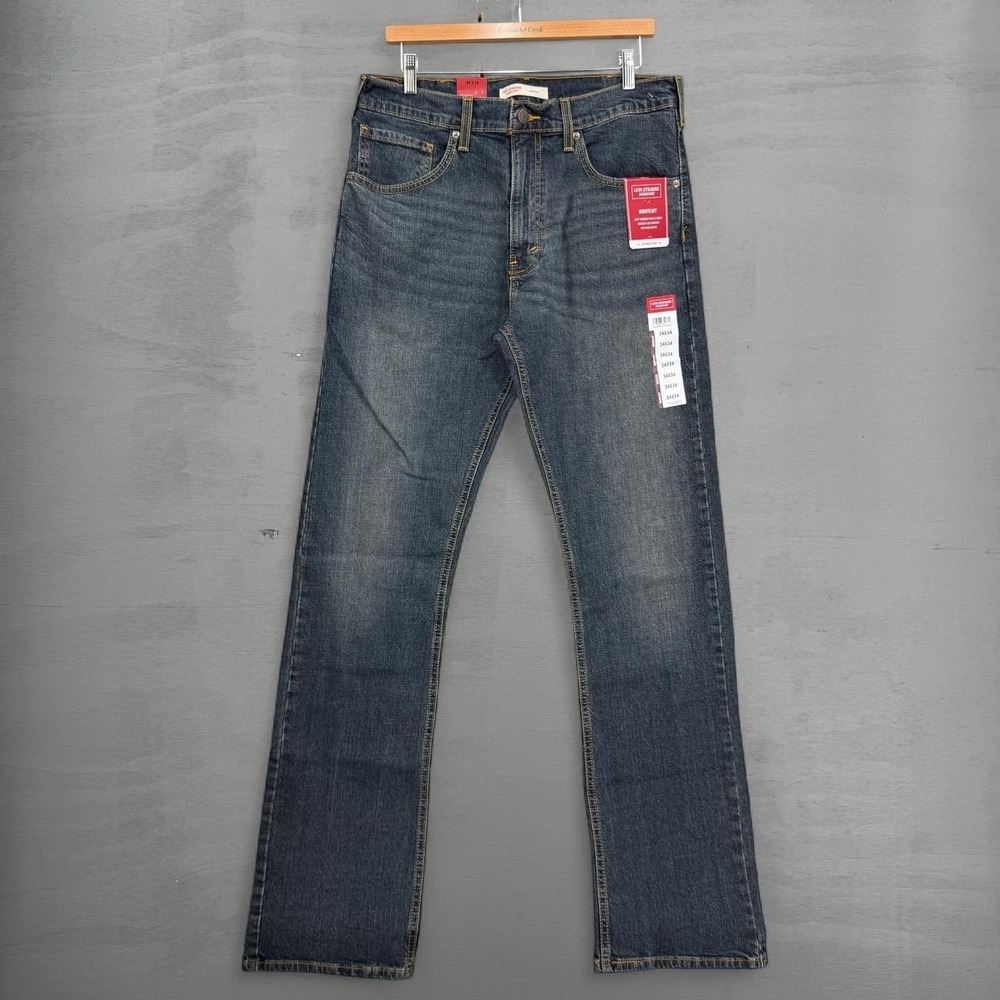 Levi's Strauss Signature Bootcut Jeans Dark Wash Ultimate Flex 34 x 34